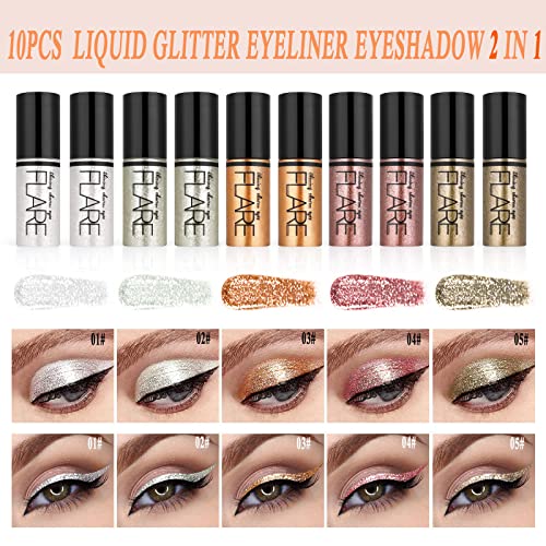 Swiss Beauty 10ml Shimmer Finish Liquid Eyeshadow, Long-Lasting Formula - Image 2