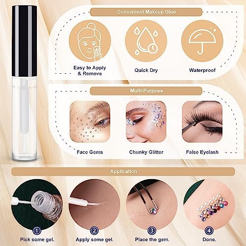 24 Piece Easy Apply Long-Lasting Stick-On Nails for Body Care - Image 5