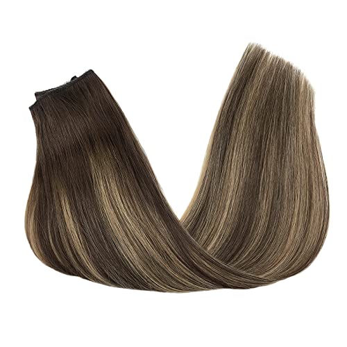 18 Inch Flip-In Human Hair Extensions for a Natural Look, Easy Application - Image 2