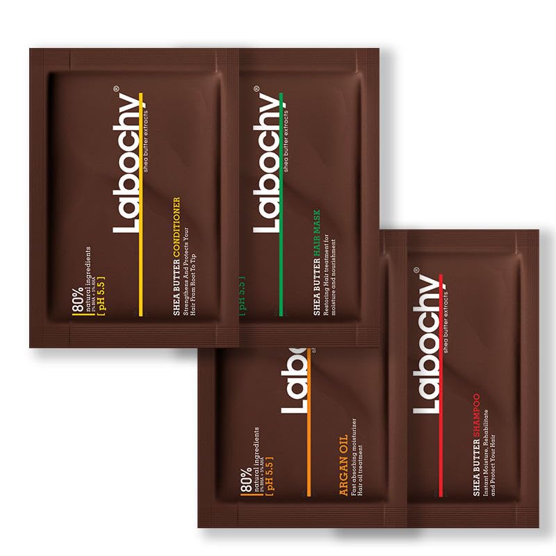 Argan oil shea butter shampoo for nourished hair.