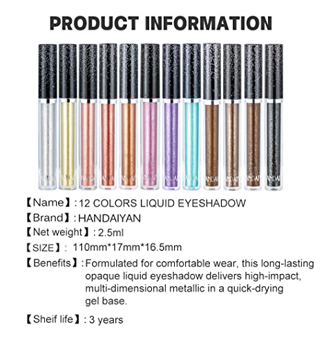 Rose Gold Glitter Liquid Eyeshadow 10ml Shimmering Eye Look - Image 3
