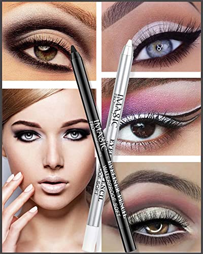 Waterproof Black Eyeliner and Eyeshadow Duo, 0.12 oz, for Long-Lasting Eye Makeup - Image 6