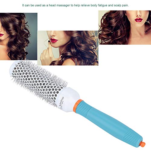 Ergonomic Round Wire Brush for Professional Hair Styling, Comfortable Grip - Image 2