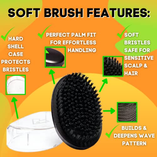 9-inch Synthetic Bristle Hairbrush for Smooth Styling and Detangling - Image 2