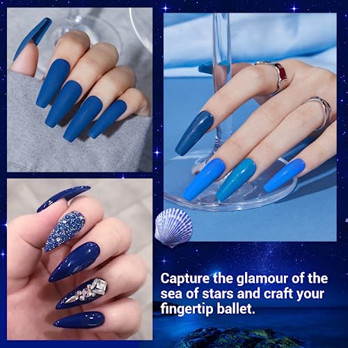 **Vibrant Blue Gel Nail Polish Collection - 10ml Bottles for Gorgeous Nail Art** - Image 5