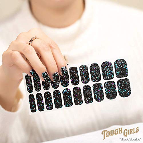 Nail polish application with tape for clean edges. - Image 3
