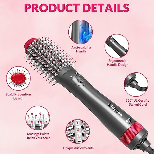 1.5-inch Rotating Brush Blow Dryer for Fast Styling and Drying - Image 8