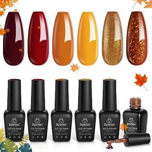 ?Orange Red Gel Polish?