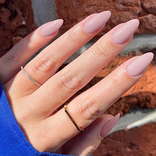 Pink Almond Acrylic Nails - Image 3