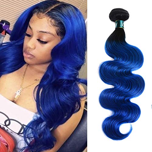 Premium Blue Human Hair Bundles Extensions 100g Each for Full Look