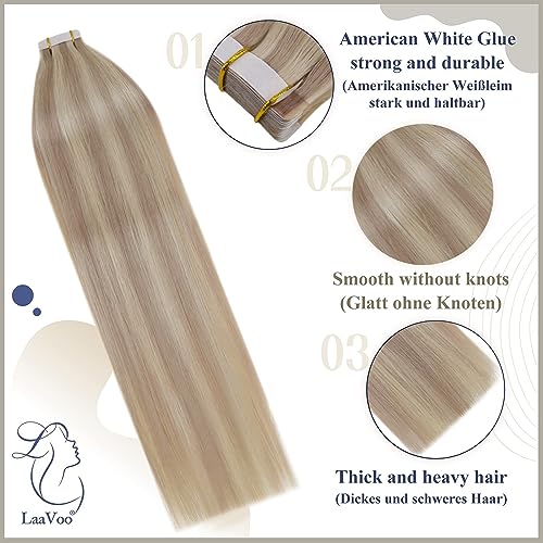 Blonde Tape-In Human Hair Extension - Image 2