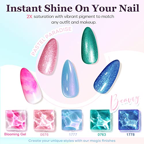 Macaron Gel Nail Polish Set 6 Vibrant Colors Long-Lasting Manicure - Image 5