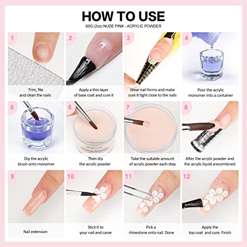 24 Piece Rose Quartz Acrylic Nails Set for Stylish, Durable Manicures - Image 6