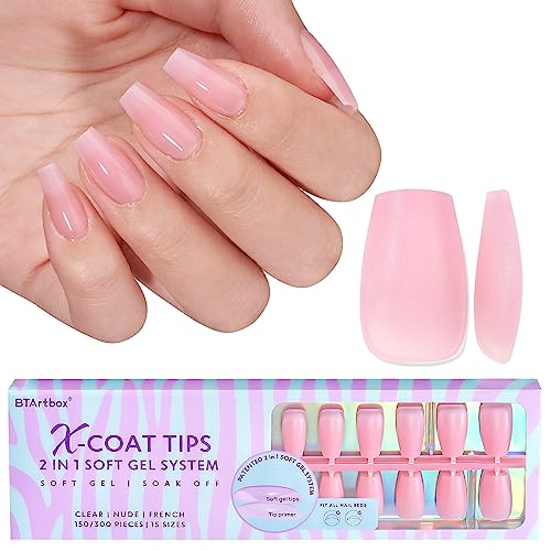 24 Piece Short Coffin Acrylic Nail Kit for Effortless Styling