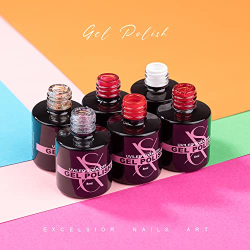 Artistic Gel Nail Kit with 6 Colors and UV Lamp for Home Use - Image 5
