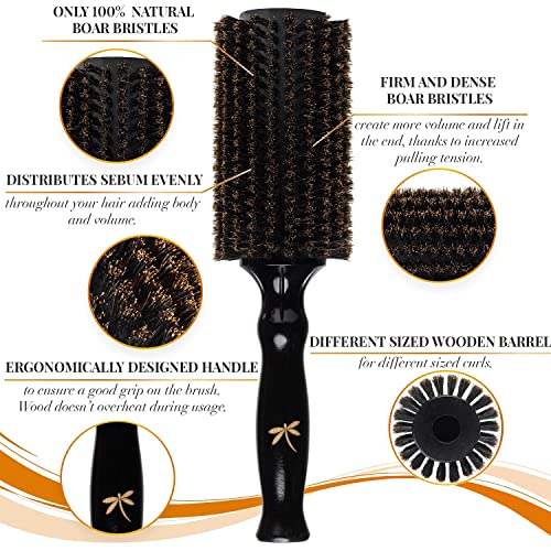 UK Round Bristle Hair Brush - Image 2