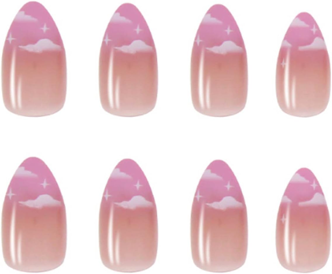 Trendy 24 Piece Long-Lasting Indie Baddie Acrylic Nail Set for Nail Art - Image 3