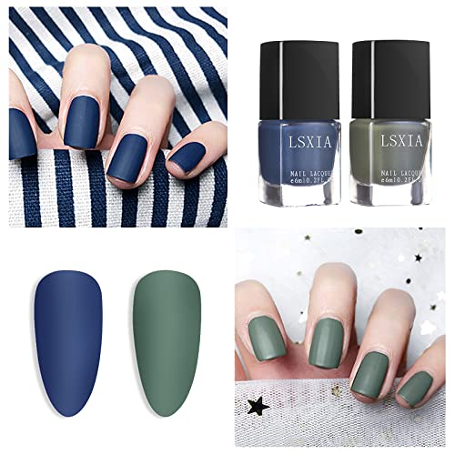 Matte Blue 15ml Nail Polish for Long-Lasting Smooth Finish - Image 5