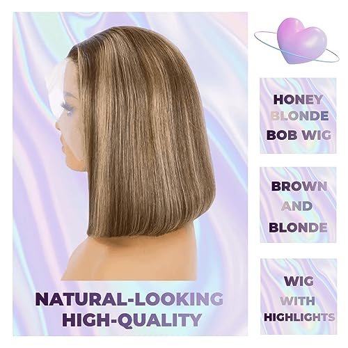 14 Inch Human Hair Blunt Bob Wig for Women Natural Look Soft Texture - Image 3