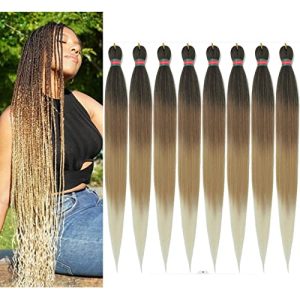 24-Inch Human Hair Blend Braiding Extensions Natural Look and Feel