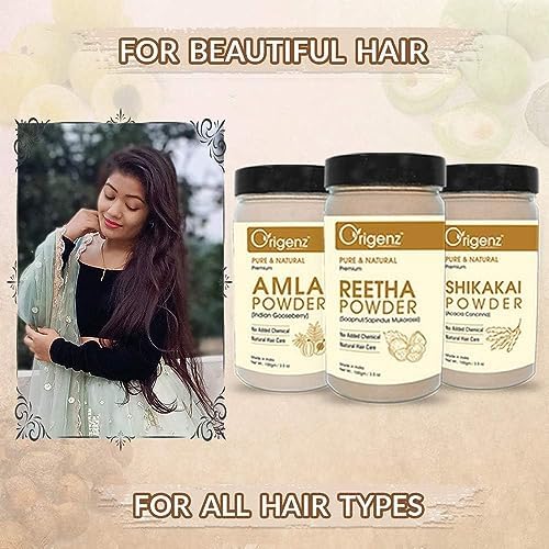 Amla Shikakai Reetha Nourishing and Strengthening Hair Mask 200g - Image 2