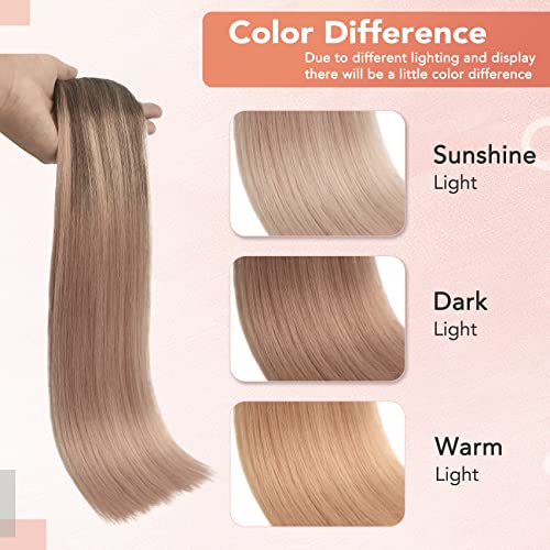 Rose Gold Human Hair Extensions - Image 3