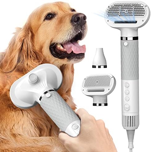 Pet Grooming Force Dryer with Human Hair Dryer Technology, Lightweight and Compact