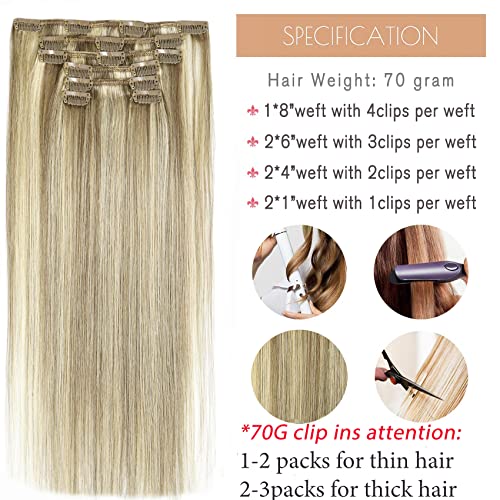 Clip-In Natural Human Hair Extensions for Full Volume and Length - Image 4