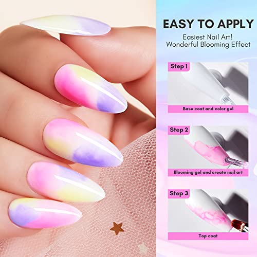 Blooming Effect Gel Nail Art Set 15ml Capacity for Stunning Designs - Image 5