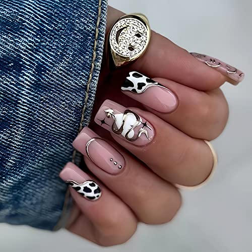 Rodeo Western Acrylic Nail Design Kit Unique Patterns Long-Lasting Finish 100 Piece Set