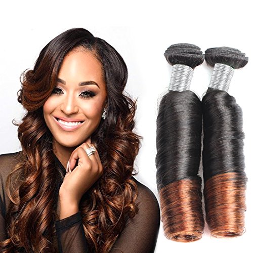 14 Inch 100% Remy Human Hair Weave, Romance Curl, Natural Black