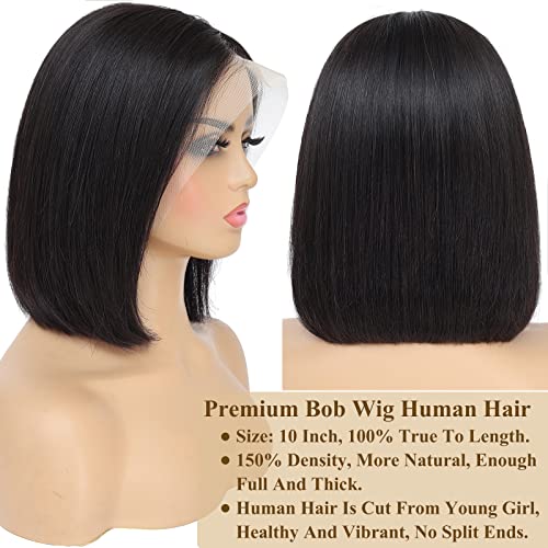 Black Human Hair Bob Wig - Image 2
