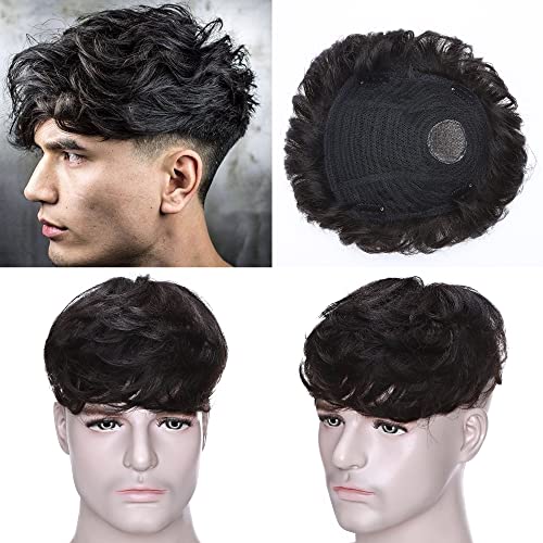 16-Inch Curly Human Hair Topper for Natural Volume and Root Coverage