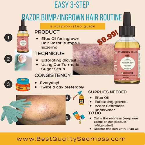 Ingrown Hair Serum for Smooth Skin Flawless Results 1 oz Bottle - Image 3