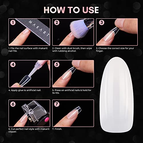 24pc Long Round Acrylic Nails for Salon-Quality Manicure, Durable & Stylish - Image 9