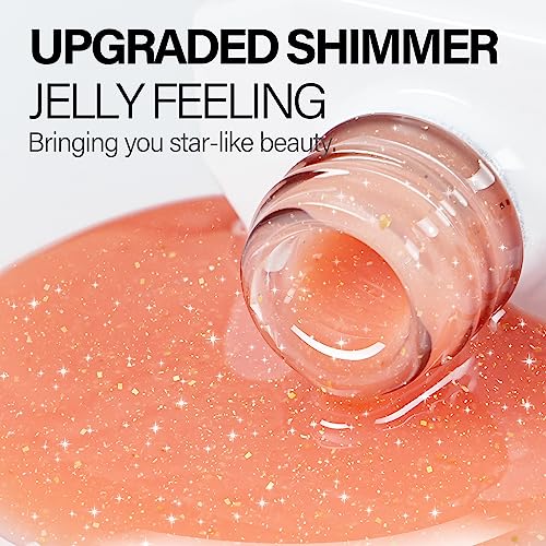 Sparkly orange nail polish for a dazzling manicure. - Image 2