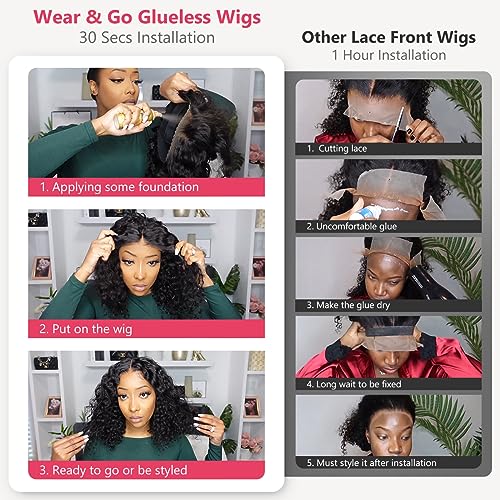 10 Inch Curly Bob Human Hair Lace Closure Wig for Women, 150% Density - Image 3