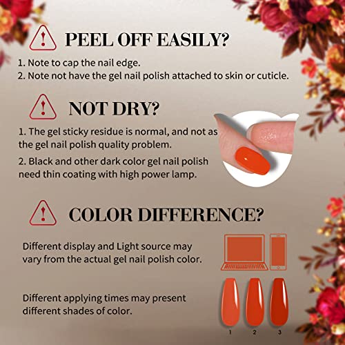 Creative Orange Nail Art Design Set with 10 Nail Stickers and Tools - Image 9