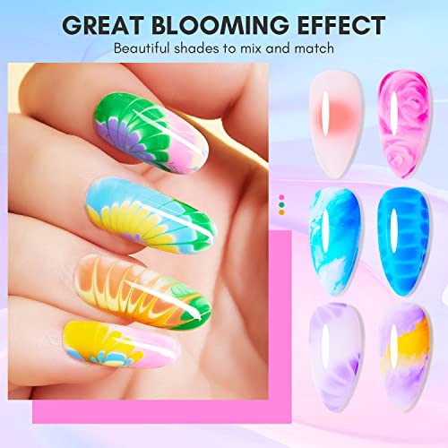 Blooming Effect Gel Nail Art Set 15ml Capacity for Stunning Designs - Image 2