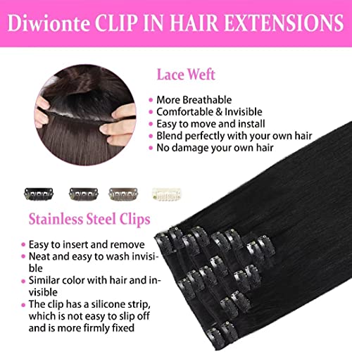 Clip-In Human Hair Extensions 20 Inch Natural Volume and Length - Image 4