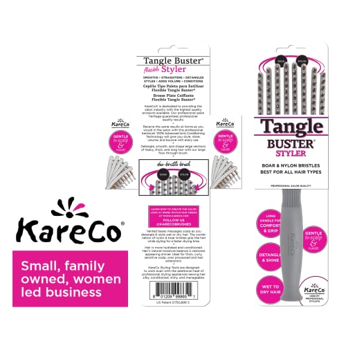 Detangling Flexible Hair Brush for Effortless Styling and Smooth, Tangle-Free Hair - Image 4