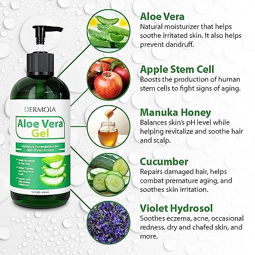 Natural Aloe Vera Hair Styling Gel 8 oz for Flexible Hold and Healthy Shine - Image 3