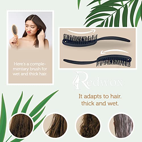 Dual Bristle Hair Brush: Boar & Nylon - Image 5