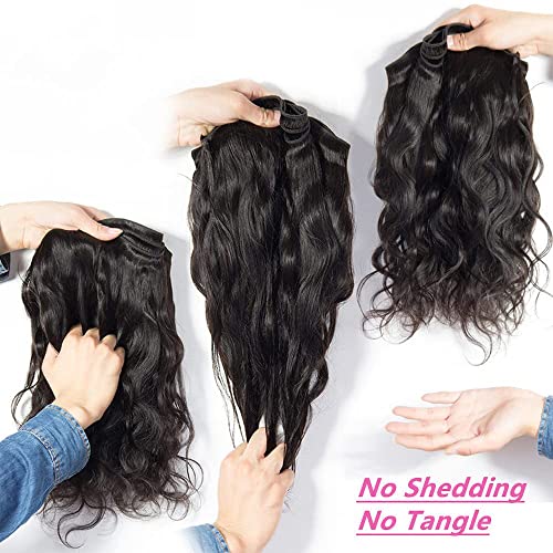 100% Human Hair Premium Bundles and Closure Set - Soft, Durable, Medium Brown - Image 9