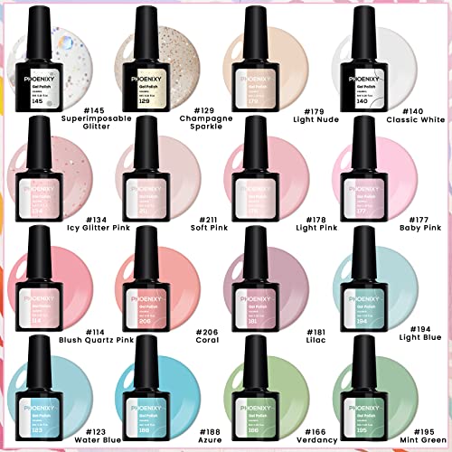 DIY Gel Nail Kit with 12 Colors and Lamp for Salon Quality Manicures at Home - Image 2