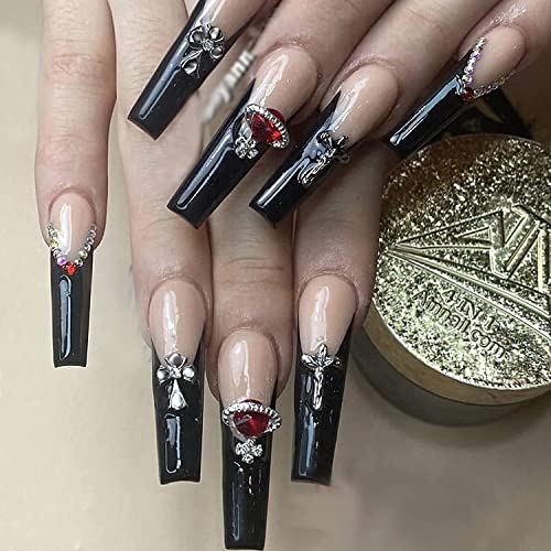 24-Piece Set of Unique Alternative Acrylic Nail Tips for Distinctive Style