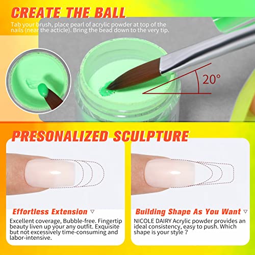Vibrant Acrylic Nails Set for Stunning Nail Art Designs - Image 6