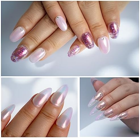 Rose Gold Chrome Gel Nail Polish 15ml for Long-Lasting, Shiny Finish - Image 3