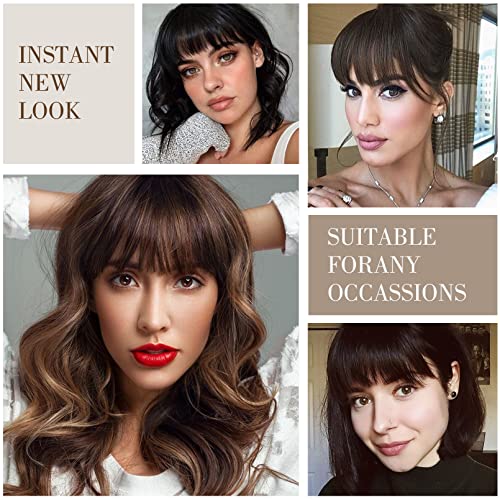 14 Inch 100% Remy Human Hair Clip-In Bangs for Effortless Style - Image 6