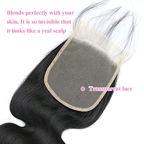 4x4 Inch Virgin Human Hair Closure for Natural Seamless Blending - Image 2